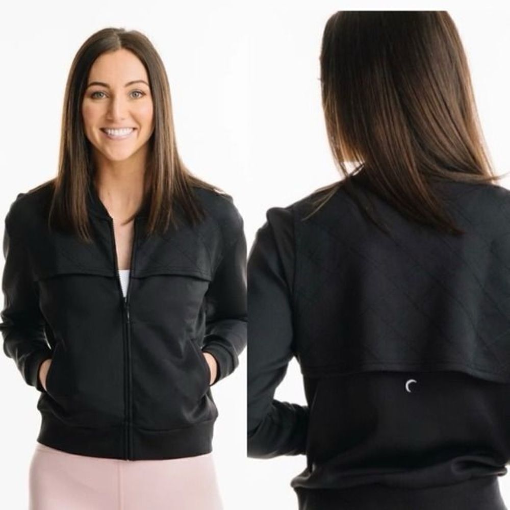 ZYIA Black Mesh Primo Activity Zip Up Jacket